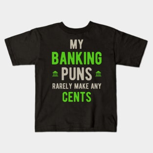 Funny Banker Banking Gifts Kids T-Shirt